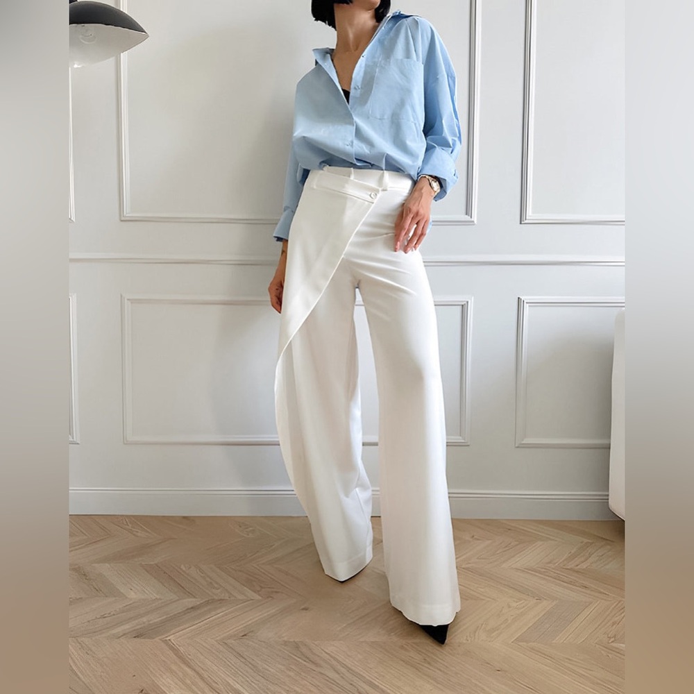 Commense Asymmetrical 
Wide-Leg Pants
